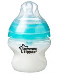 Бебешко шише Tommee Tippee Closer to Nature - Anti-Colic, 150 ml, с биберон 1 капка - 4t