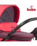 Бебешка комбинирана количка 3в1 Buba - Bella 706, Burgundy - 3t