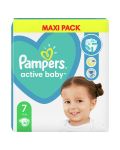 Бебешки пелени Pampers - Active Baby 7, Xl, 40 броя  - 3t