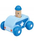 Бебешка играчка Lelin - Количка, със звук Бийп, синя - 1t