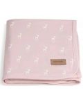 Бебешко одеяло Bonjourbebe - 65 x 80 cm, Deer Pink - 1t