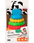 Бебешка гризалка с множество текстури Baby Einstein - Stack & Teethe - 6t