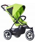 Бебешка количка за едно или породени деца Phil & Teds - Sport V5, Зелена - 1t