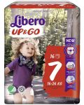 Бебешки пелени гащи Libero - Up&Go 7, 16 броя  - 1t
