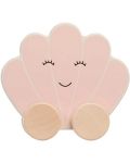 Бебешка дървена играчка Jollein - Количка, Shell Pink - 1t