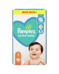 Бебешки пелени Pampers - Active Baby 3, 70 броя  - 1t