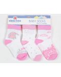 Бебешки чорапи Kikka Boo - Памучни, 12-24 месеца, за момичета - 1t