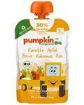 Био пюре Pumpkin Organics - Пауч с морков, ябълка, круша, кокос и ориз, 100 g - 1t