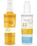 Bioderma Photoderm Комплект - Слънцезащитен спрей Pediatrics и Невидим спрей, SPF30, 2 x 200 ml - 1t