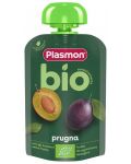 Био плодова закуска Plasmon - Пауч със слива, 6 м+, 100 g - 1t