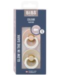 Биберони Bibs - Colour, Blush Glow-Vanilla Glow, 0-6 месеца, 2 броя - 4t