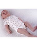 Боди с къс ръкав Bio Baby - органичен памук, 62 cm, 3-4 месеца, бяло-бежово - 3t