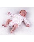 Боди Bio Baby - Органичен памук, 74 cm, 6-9 месеца, бяло-розово - 3t