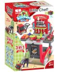Детска кухня Buba Kitchen little Chef - Червена, 3 в 1 - 3t