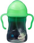 Бутилка със сламка b.box - Sippy cup, 240 ml, Glow in the dark - 4t