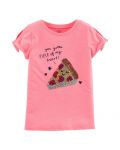 Детска тениска с пайети Carter's - Пица, 7 години, 122 cm - 1t