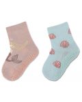 Чорапи със силиконова подметка Sterntaler - С русалка, 25/26 размер, 3-4 години, 2 чифта - 1t