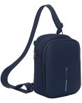 Чанта за през рамо XD Design - Boxy Sling, морскосиня - 3t