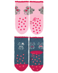Чорапи за пълзене Sterntaler - Мишка и котка, 21/22 размер, 18-24 месеца, 2 чифта - 2t