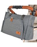 Чанта за бебешки принадлежности Cangaroo - Keily, сива - 5t