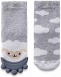 Чорапи с чесалка за зъби BabyJem - Boys, 6-12 месеца, Grey - 1t