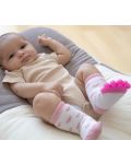 Чорапи с чесалка за зъби BabyJem - Girl, 6-12 месеца, Pink - 3t