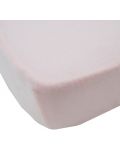 Чаршафи Babycalin - 2 броя, 60 х 120 cm, 100% памук, бял/розов - 4t