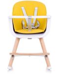 Столче за хранене 2 в1 Chipolino Woody - Жълто - 2t
