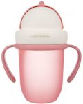 Чаша с Flip-top сламка Canpol babies - Matte Pastels,  210 ml, розова - 5t