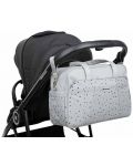 Чанта за бебешки принадлежности KikkaBoo - Chelsea, Dots Grey - 8t