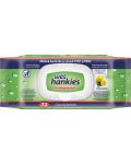 Clean & Refresh Антибактериални мокри кърпи, лимон, 72 броя, Wet Hankies - 1t