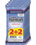 Clean & Protect Антибактериални мокри кърпи, 4 х 15 броя, Wet Hankies - 1t