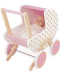 Дървена количка за кукли Janod - Candy chic - 3t
