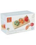 Дървена играчка за сортиране Orange Tree Toys - Зеленчуци - 4t