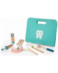 Дървен зъболекарски комплект Moni - 19 части - 3t