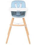 Дървено столче за храненe Kikka Boo - Woody, синьо - 2t