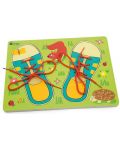 Дървен пъзел Andreu toys - Обувки за връзване - 1t