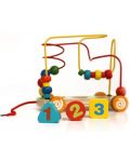 Дървена играчка Acool Toy - Лабиринт с мъниста на колела, Монтесори - 2t