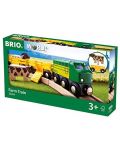 Дървена играчка Brio - Влакче Ферма - 5t