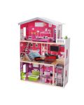 Дървена къща за кукли с обзавеждане Moni Toys - Isabella, 4118 - 1t