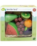 Дървен игрален комплект Tender Leaf Toys - Плодове в кошничка - 3t