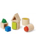 Дървени кубчета за редене и сортиране PlanToys  - 1t