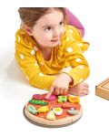 Дървен игрален комплект Tender Leaf Toys - Пица парти - 3t