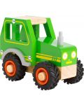 Дървена играчка Small Foot - Трактор, зелен - 1t