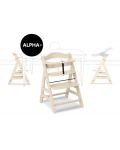 Дървено столче за хранене Hauck - Alpha Plus, Vanilla - 5t