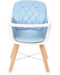 Дървено столче за храненe Kikka Boo - Woody, синьо - 6t