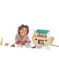 Дървен комплект фигурки Tender Leaf Toys - Ноев ковчег с животни - 5t