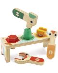 Дървена играчка Djeco - Bricolou, мини работилница - 1t