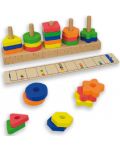 Дървена логическа игра Andreu toys - Форми и цветове - 2t