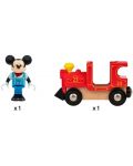 Дървена играчка Brio - Локомотив и фигурка Mickey Mouse - 3t